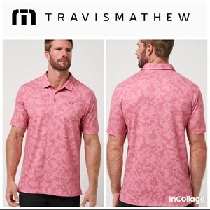Travis Mathew Men's Cactus Flower Polo Shirt